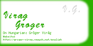 virag groger business card